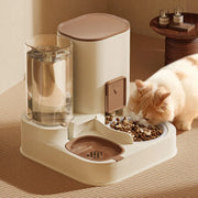 Large Capacity Pet Cat Water Dispenser with Dry-Wet Separation for Automatic Feeding and Drinking Supplies