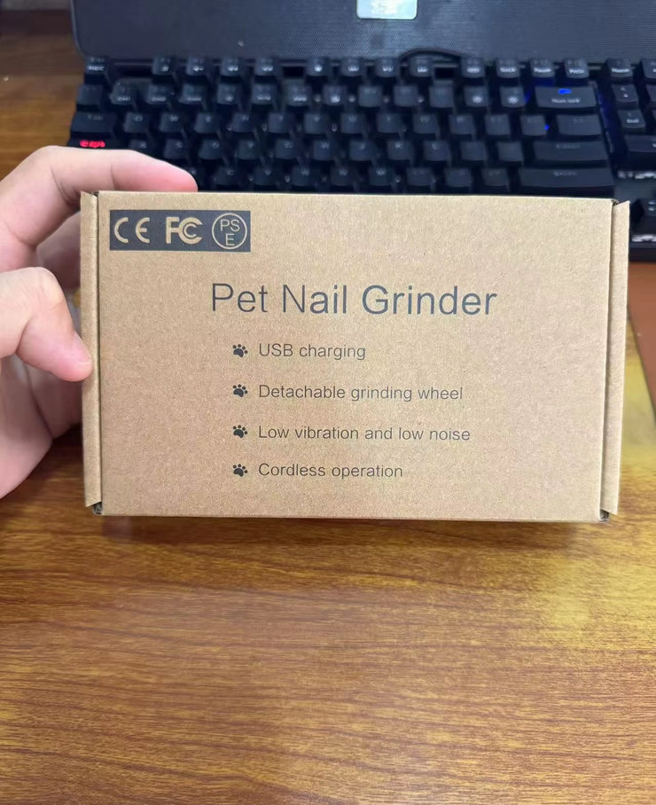 Rechargeable Electric Pet Nail Grinder - USB Charging Nail Clipper for Dogs and Cats