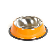 Dual Use Stainless Steel Pet Bowl - Food and Water Feeding Basin