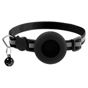 Luminous Nylon Cat and Dog Collar with Bell for Apple Airtag - Anti-Loss Tracker Device Cover