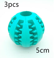 Pet Slow Feeder Dog Toy - Cute Rubber Ball for Interactive Play