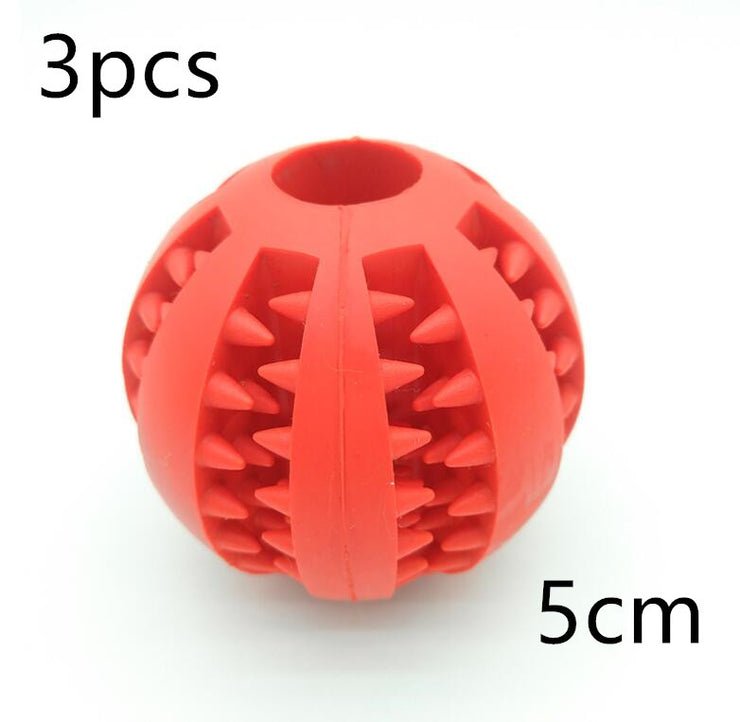 Pet Slow Feeder Dog Toy - Cute Rubber Ball for Interactive Play