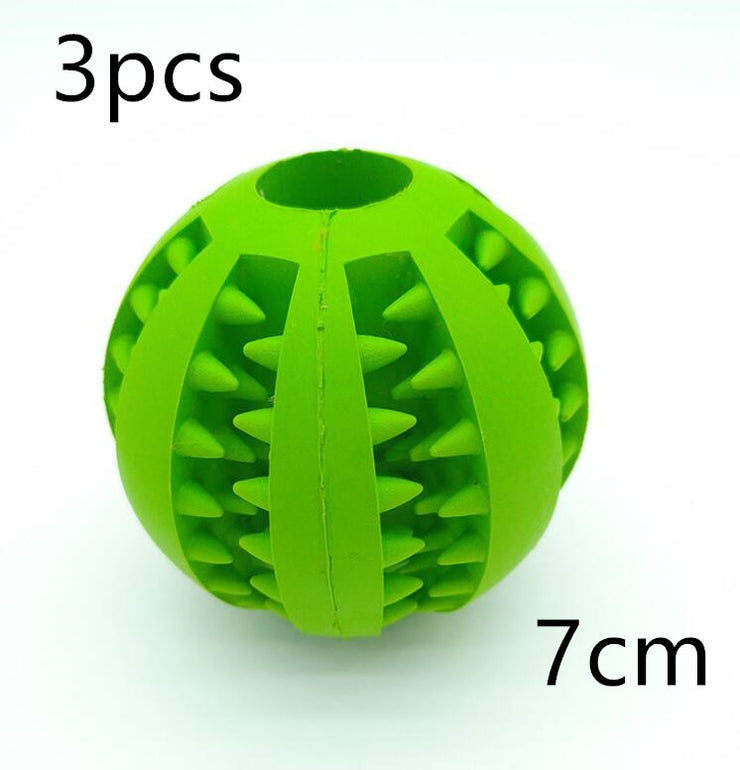 Pet Slow Feeder Dog Toy - Cute Rubber Ball for Interactive Play