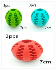 Pet Slow Feeder Dog Toy - Cute Rubber Ball for Interactive Play