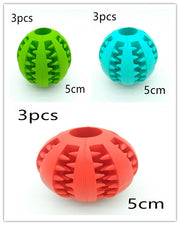 Pet Slow Feeder Dog Toy - Cute Rubber Ball for Interactive Play