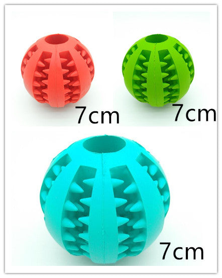 Pet Slow Feeder Dog Toy - Cute Rubber Ball for Interactive Play