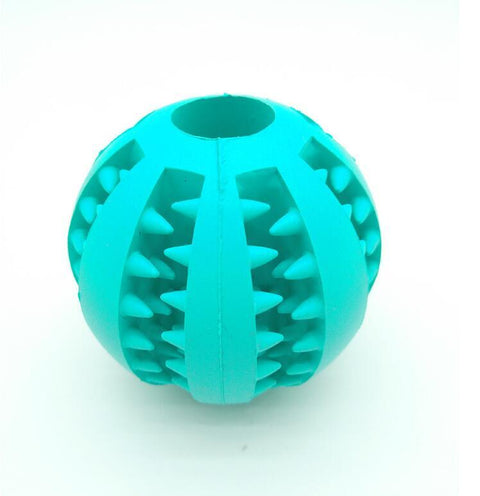 Pet Slow Feeder Dog Toy - Cute Rubber Ball for Interactive Play