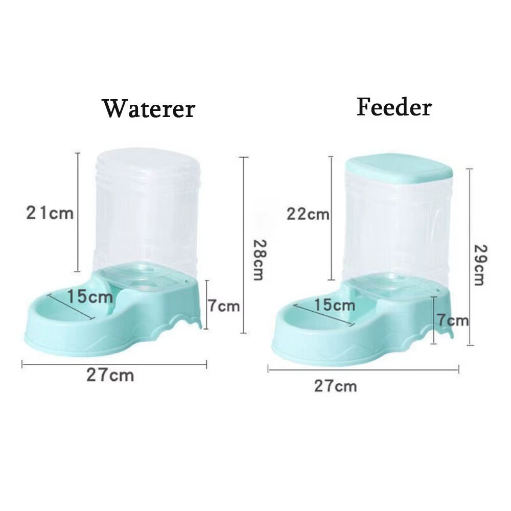 3.8L PP Material Pet Feeder Pet Water Fountain Drink Bowl Automatic Pet Feeder Large Cat Dog Food Dispenser