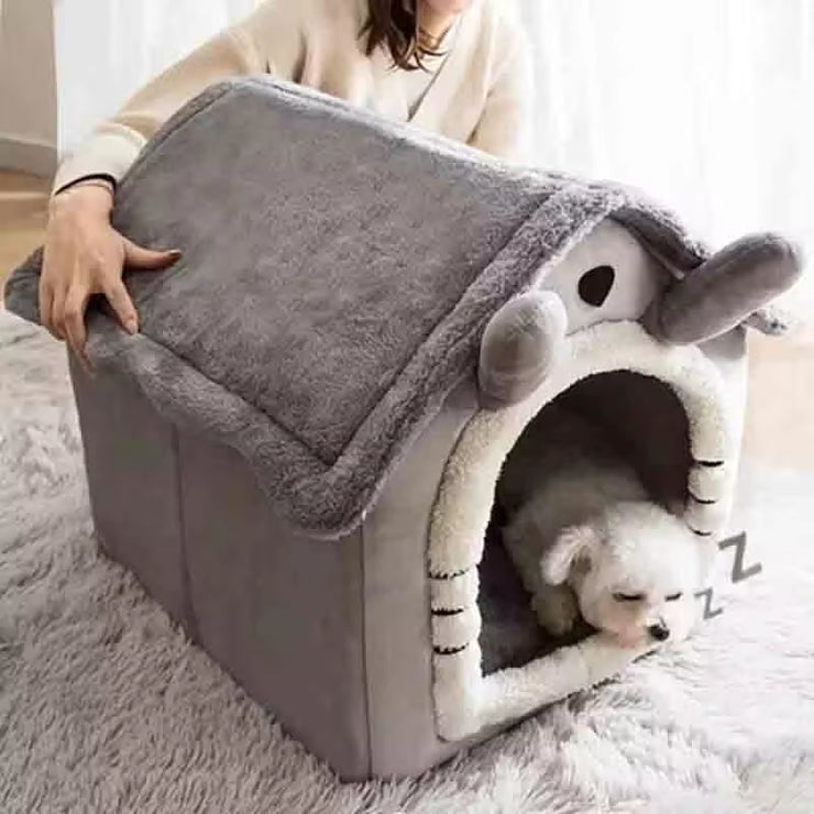 Indoor Cozy Pet Tent House with Removable Cushion for Small to Large Dogs and Cats