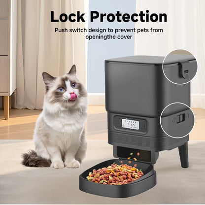 Automatic Feeder for Cat Dog 5G Wifi Smart Cat Feeder Feed Time Setting for Pets Dogs Cats Food Automatic Dispenser Bowl