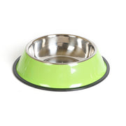 Dual Use Stainless Steel Pet Bowl - Food and Water Feeding Basin