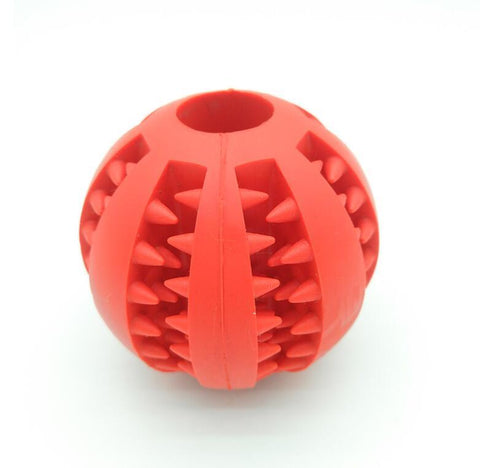 Pet Slow Feeder Dog Toy - Cute Rubber Ball for Interactive Play