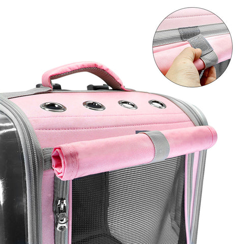 Space Capsule Pet Carrier Backpack - Breathable Cat Travel Bag