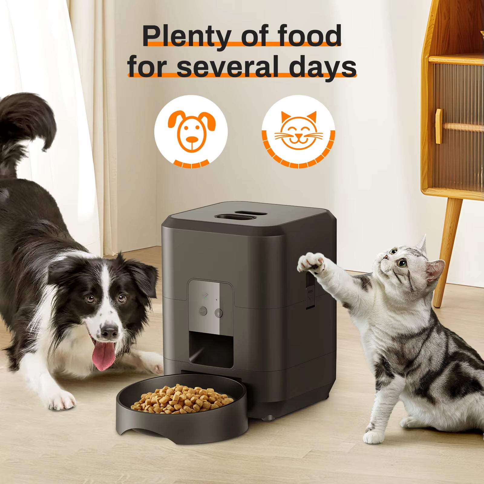 Automatic Cat Feeder 3.5L Dog Dry Food Dispenser Bowl 2L Pet Dogs Water Fountain Drinking Feeding for Pet Smart Tuya WIFI Feeder