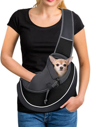 Carrying Pet Bag for Dogs and Cats - Portable Crossbody Bag