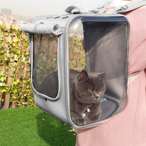 Space Capsule Pet Carrier Backpack - Breathable Cat Travel Bag