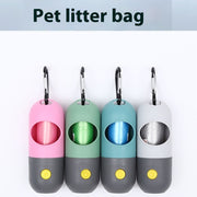 Pet Waste Bag Dispenser with LED Light