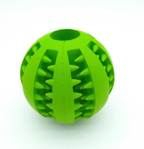 Pet Slow Feeder Dog Toy - Cute Rubber Ball for Interactive Play