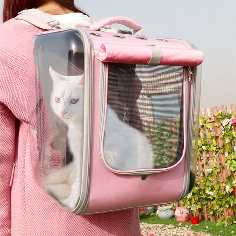 Space Capsule Pet Carrier Backpack - Breathable Cat Travel Bag