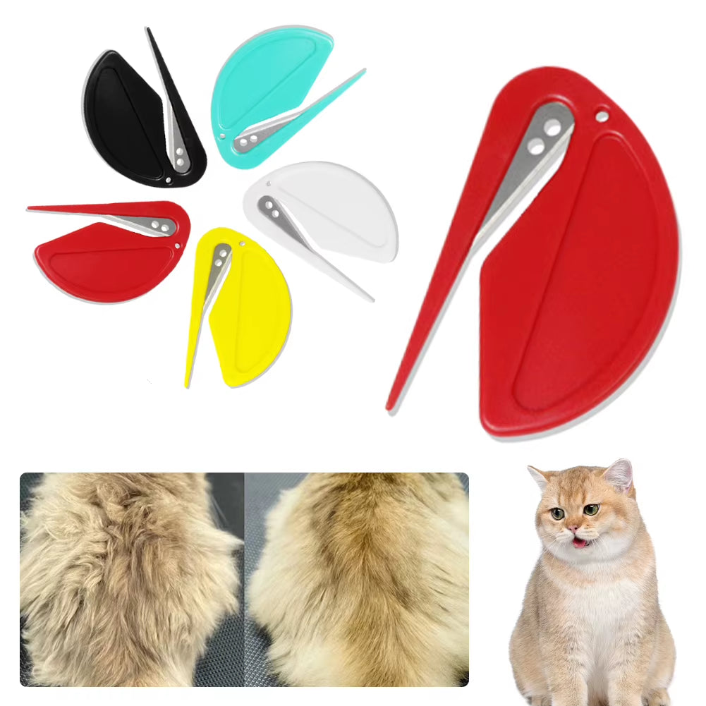 Knotting Comb Dog Shedding Brush Hair Removal Tool Pet Open Knot Comb Blade Comb for Removing Tangled and Grooming Knotted Hair