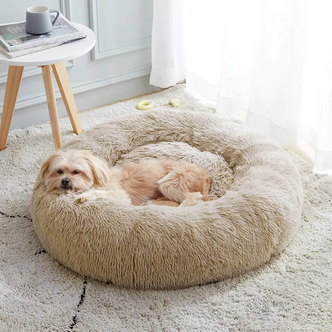 Premium Plush Cat Bed - Cozy Nest for Cats and Small Dogs, Ideal Sleeping Cushion and Mat for Pets