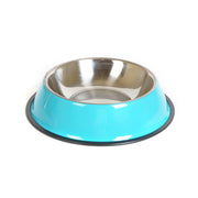 Dual Use Stainless Steel Pet Bowl - Food and Water Feeding Basin