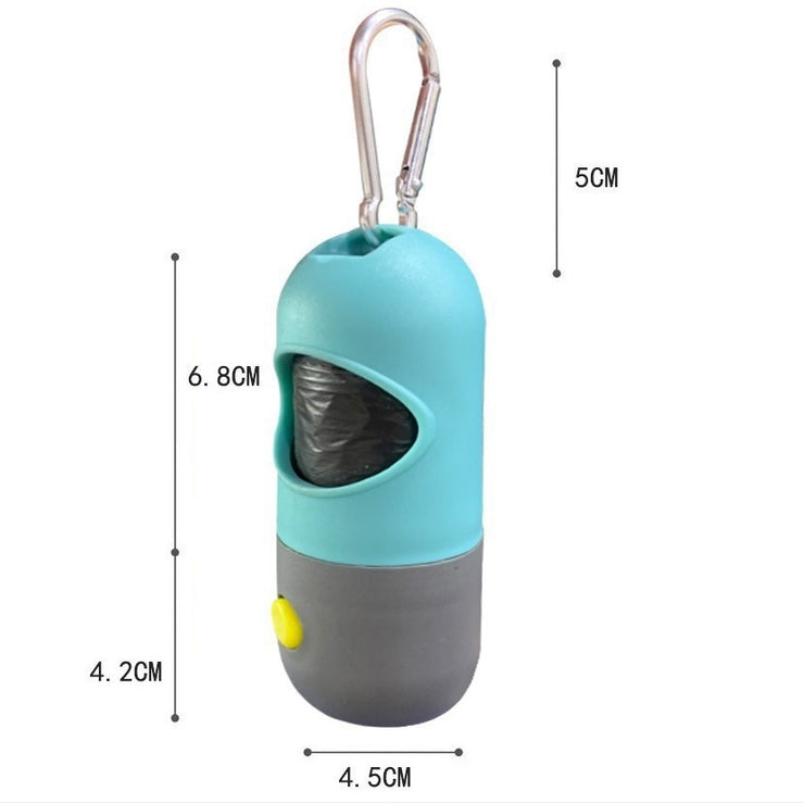 Pet Waste Bag Dispenser with LED Light