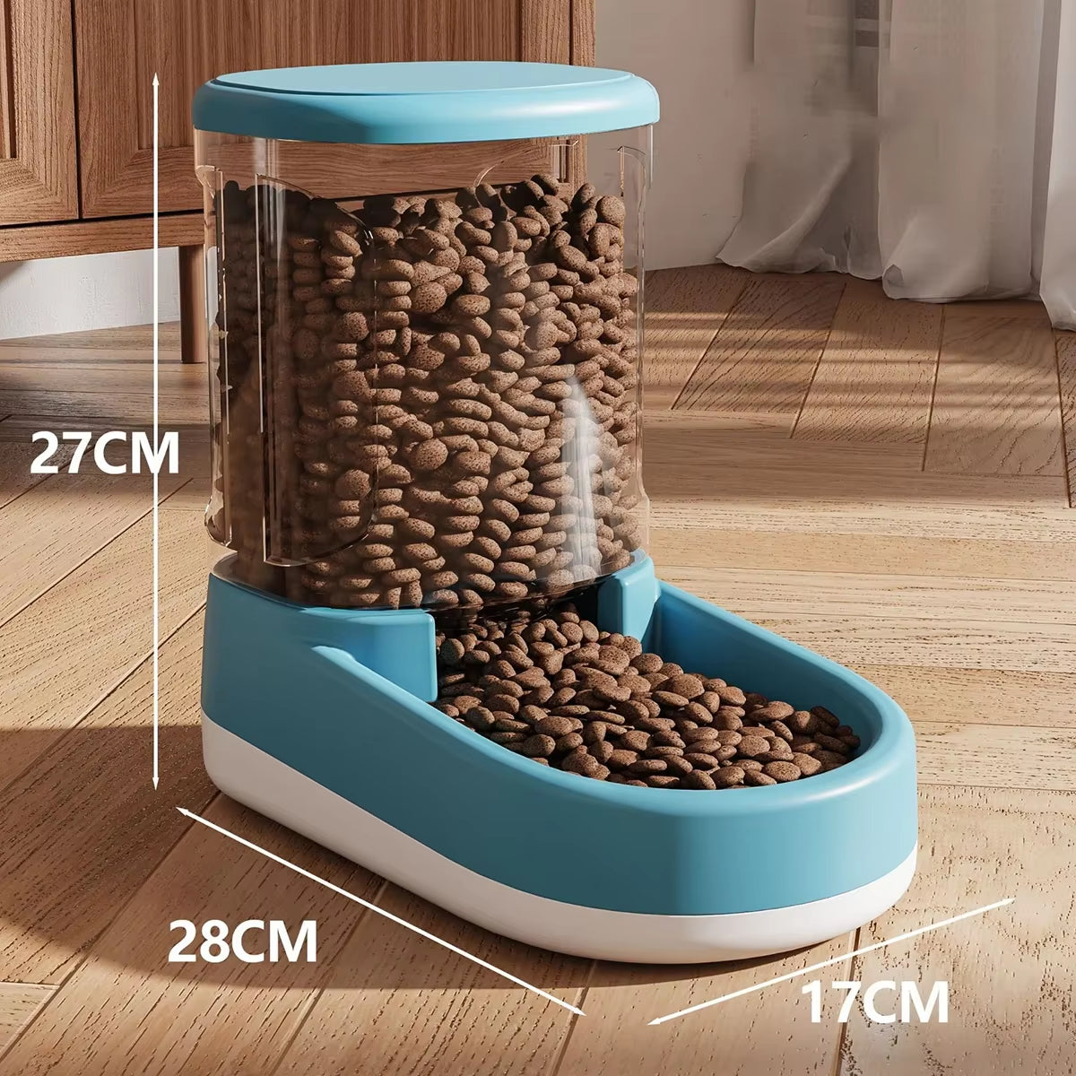 3.8L Large Capacity Pet Feeder Water Dispenser Food Grade PP Material anti Slip Bottom Design for Dog Feeding