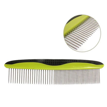 Dog Grooming Comb Puppy Cleaning Hair Trimmer Brush Dog Comb Stainless Steel Metal Puppy Grooming Tool Pet Supplies